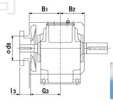 帶冷卻風扇的工業齒輪箱