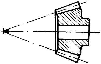 錐齒輪和準雙曲面齒輪術語點、曲線和曲面