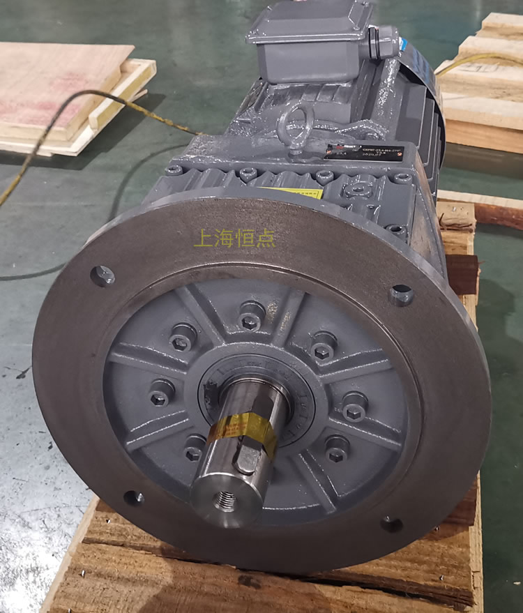 RF87減速機，立式安裝，輸入配電機，實物照片如下