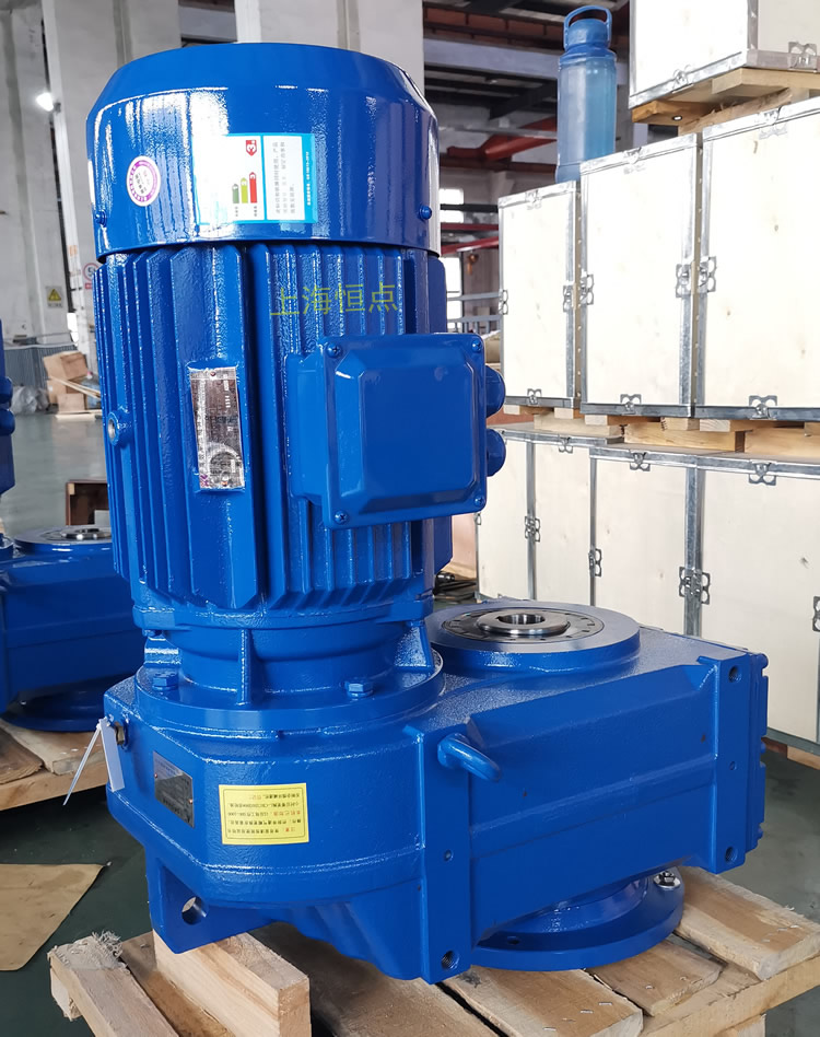 FAF87減速機 輸入配電機 輸出通孔+法蘭 實物圖