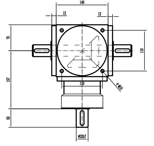 HD14-1：1-E外形安裝尺寸圖3